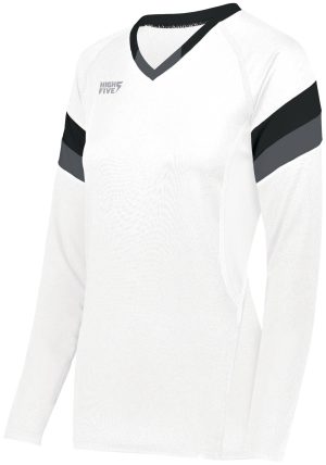 Girls TruHit Tri-Color Long Sleeve Jersey