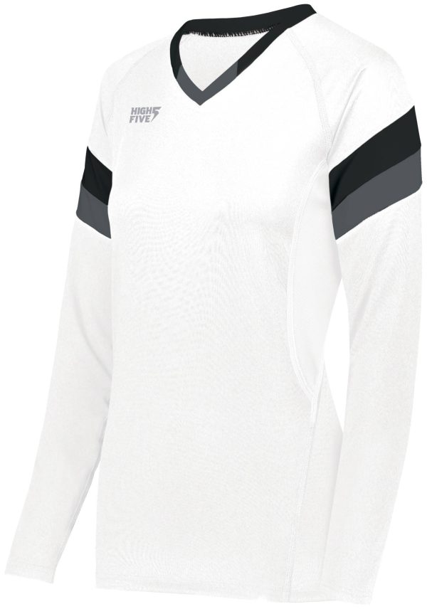 Girls TruHit Tri-Color Long Sleeve Jersey