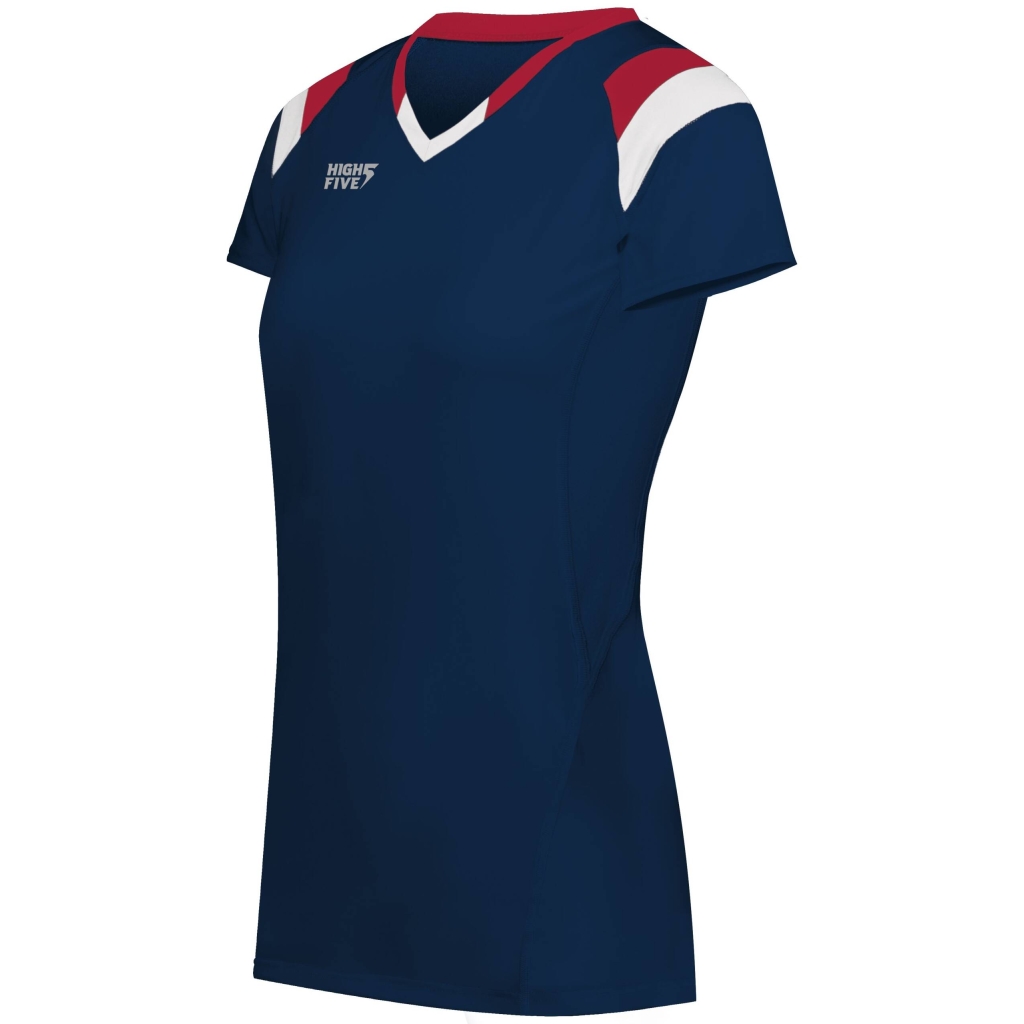 Girls TruHit Tri-Color Short Sleeve Jersey