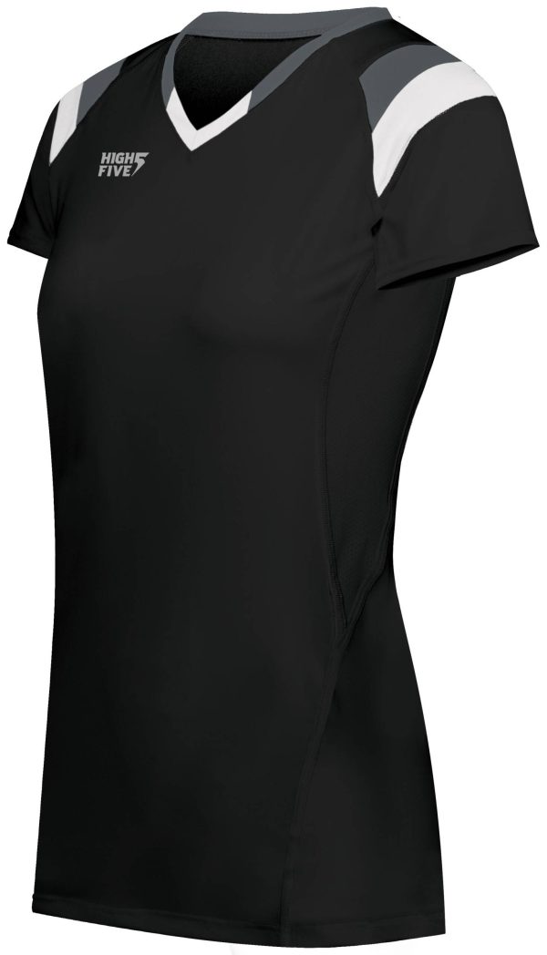 Girls TruHit Tri-Color Short Sleeve Jersey