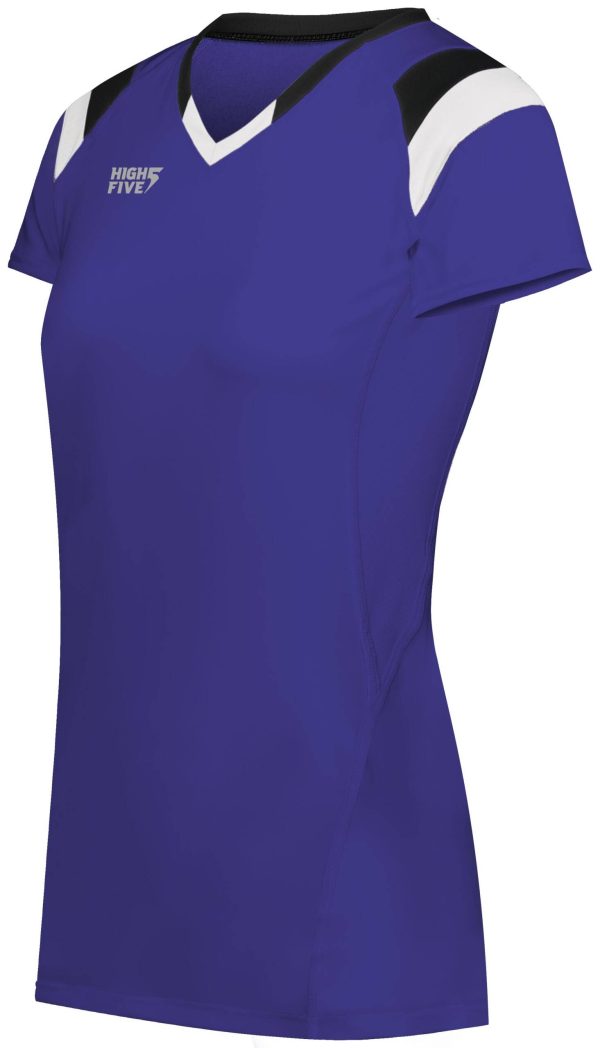 Girls TruHit Tri-Color Short Sleeve Jersey