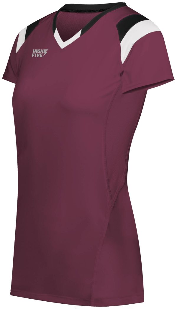Girls TruHit Tri-Color Short Sleeve Jersey