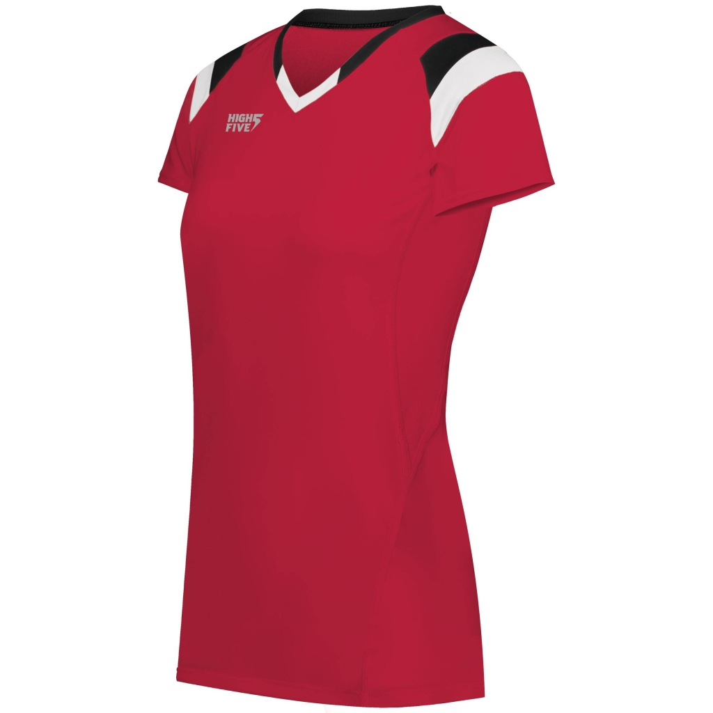 Girls TruHit Tri-Color Short Sleeve Jersey