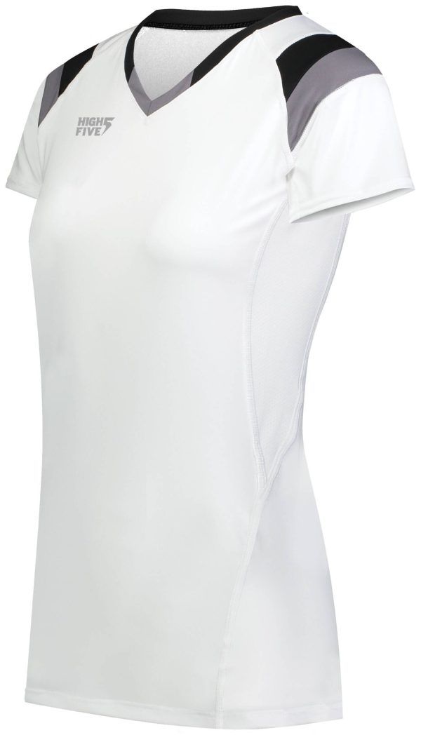 Girls TruHit Tri-Color Short Sleeve Jersey