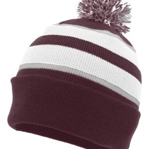 Knit Fold Over Pom-Pom Beanie - Image 28