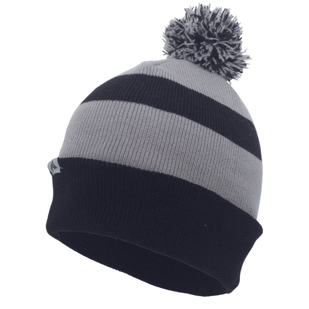 Knit Fold Over Pom-Pom Beanie