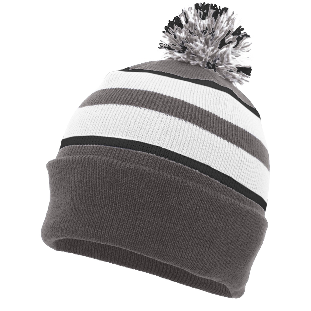 Knit Fold Over Pom-Pom Beanie