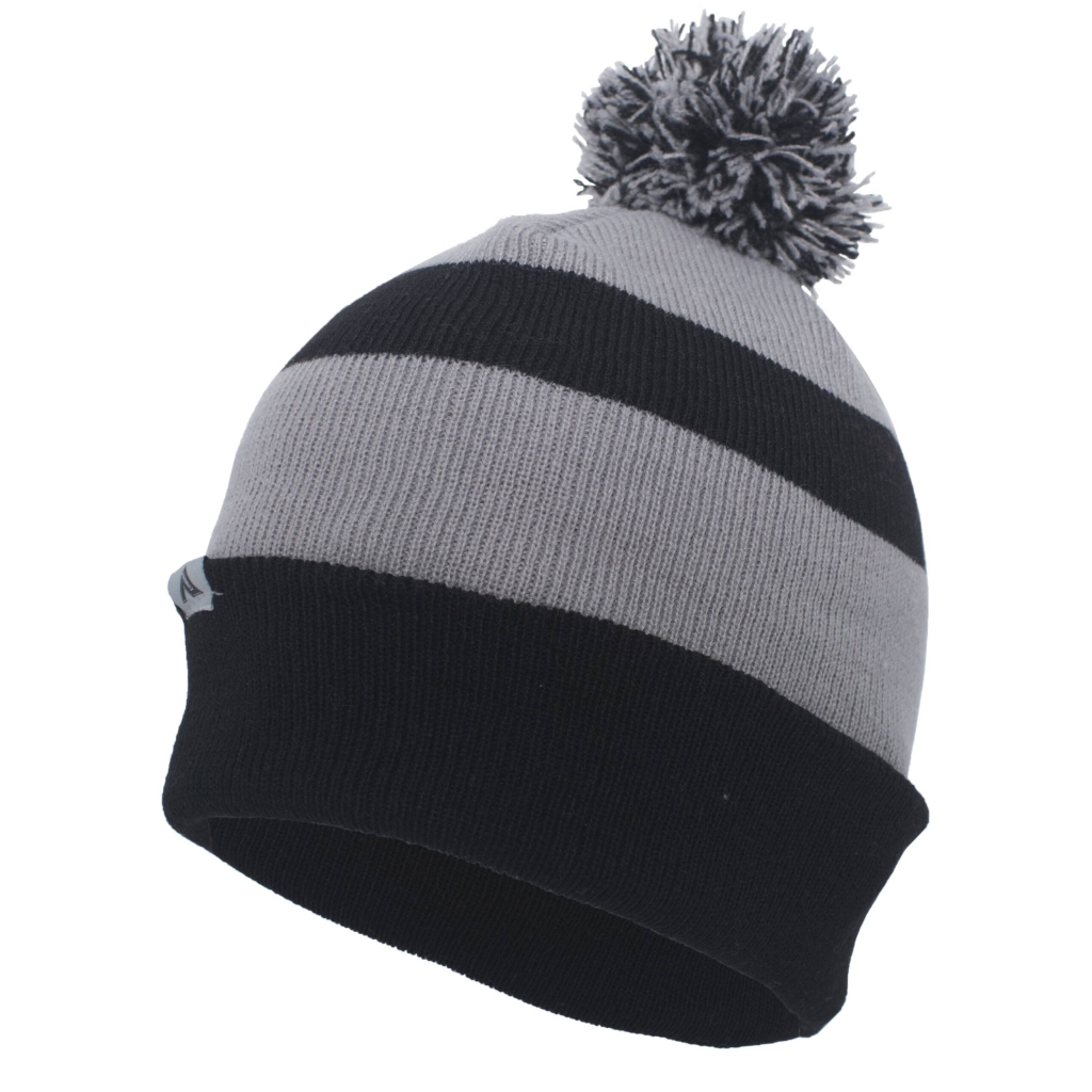 Knit Fold Over Pom-Pom Beanie