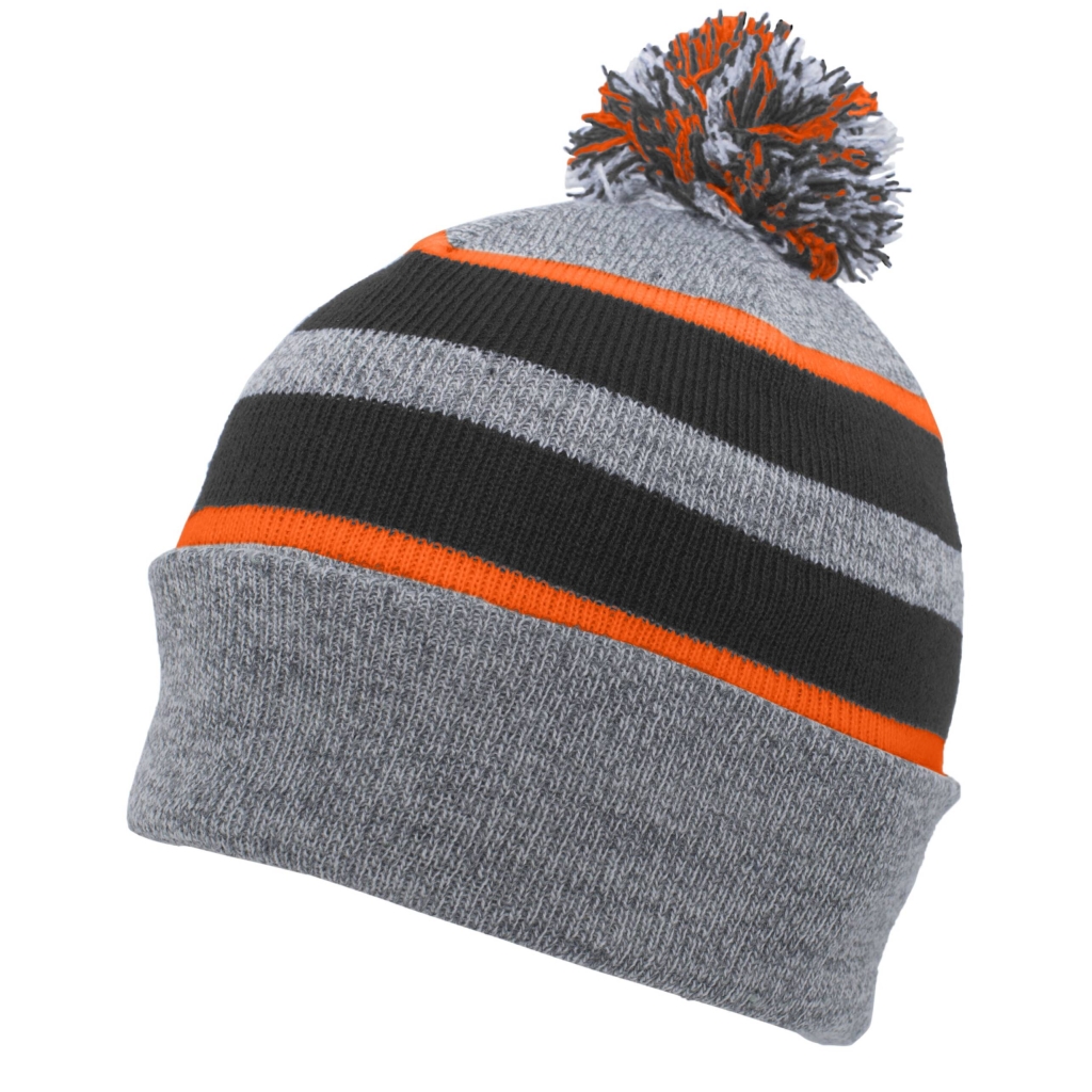 Knit Fold Over Pom-Pom Beanie