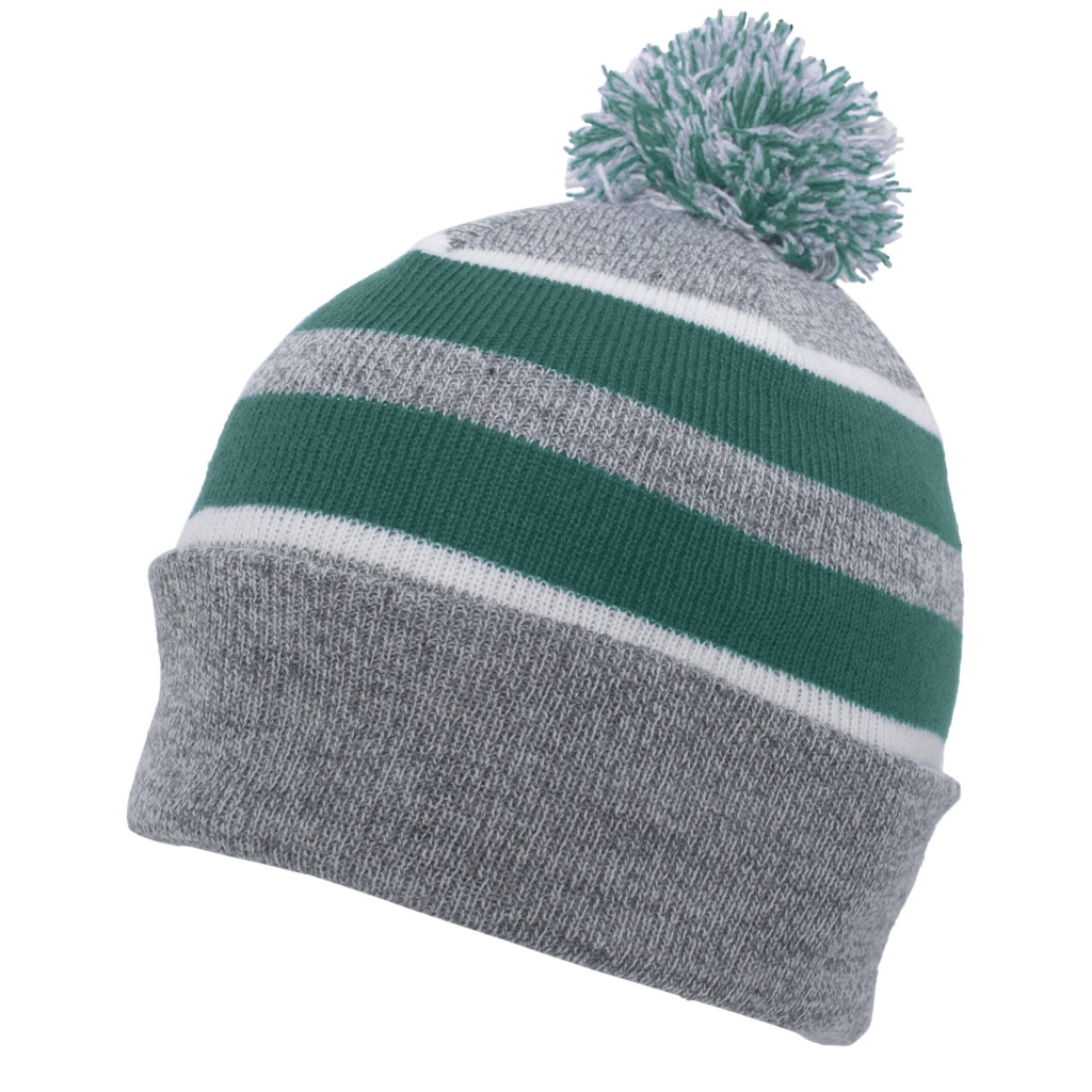 Knit Fold Over Pom-Pom Beanie