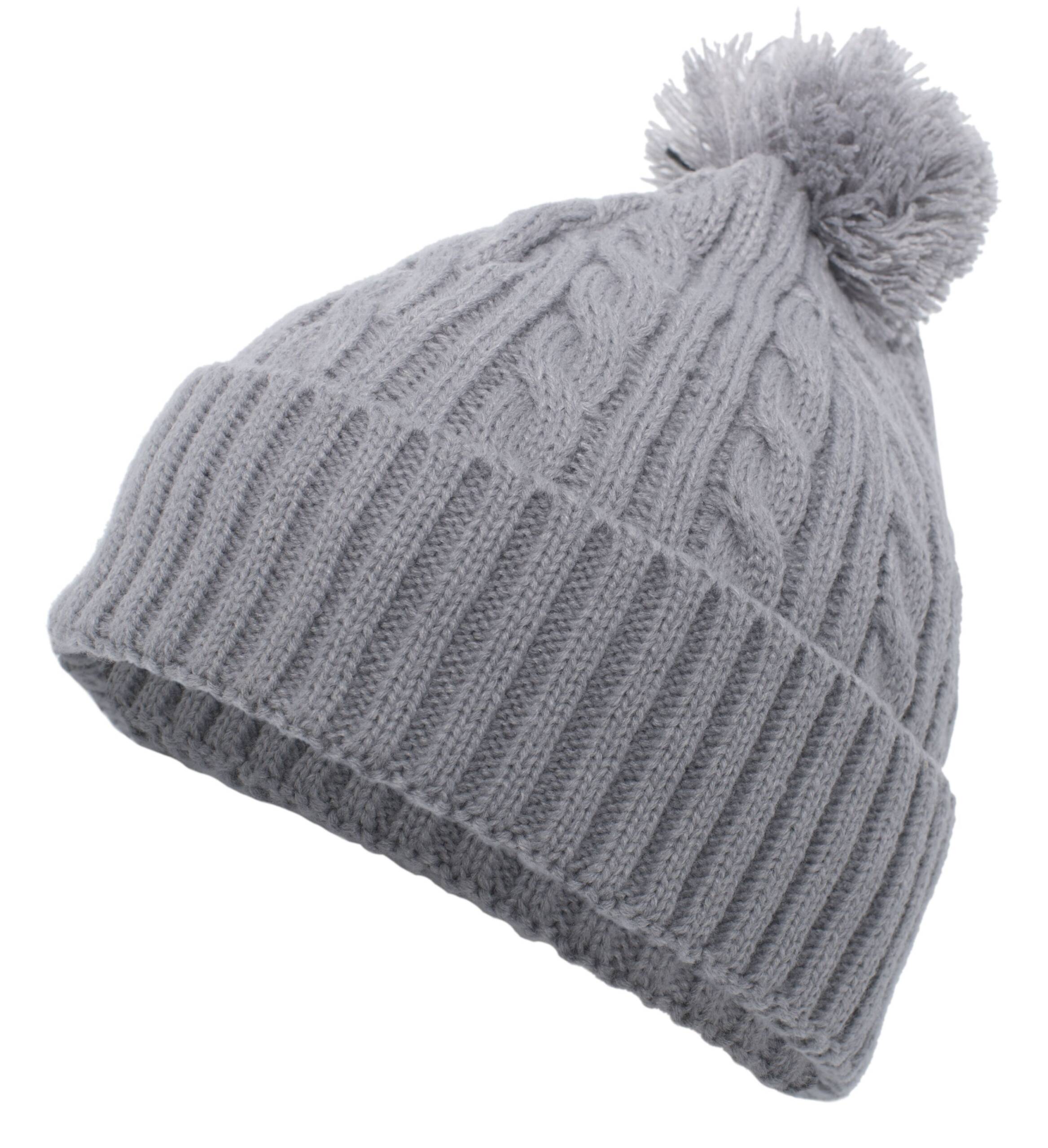 Cable Knit Pom-Pom Beanie - Image 1