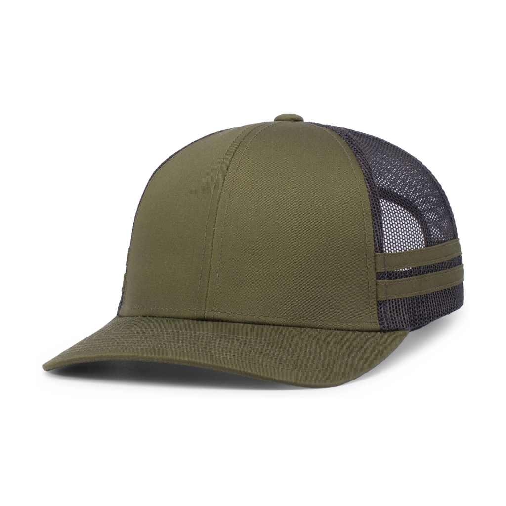 Low-Profile Stripe Trucker Cap