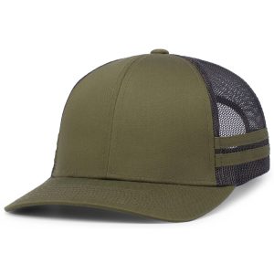 Low-Profile Stripe Trucker Cap