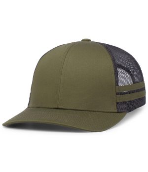 Low-Profile Stripe Trucker Cap