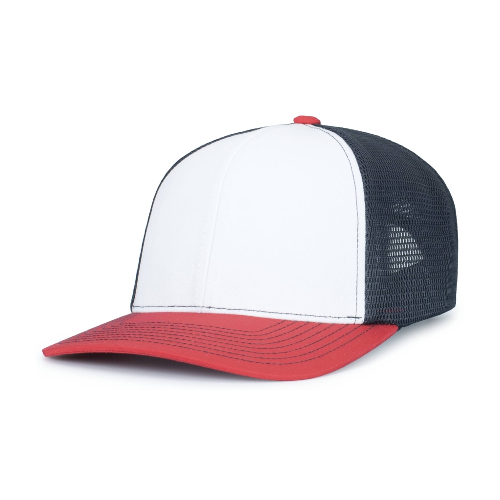 Contrast Stitch Trucker PacFlex Snapback Cap