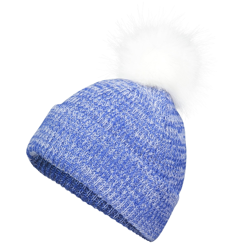 Faux Fur Pom Beanie