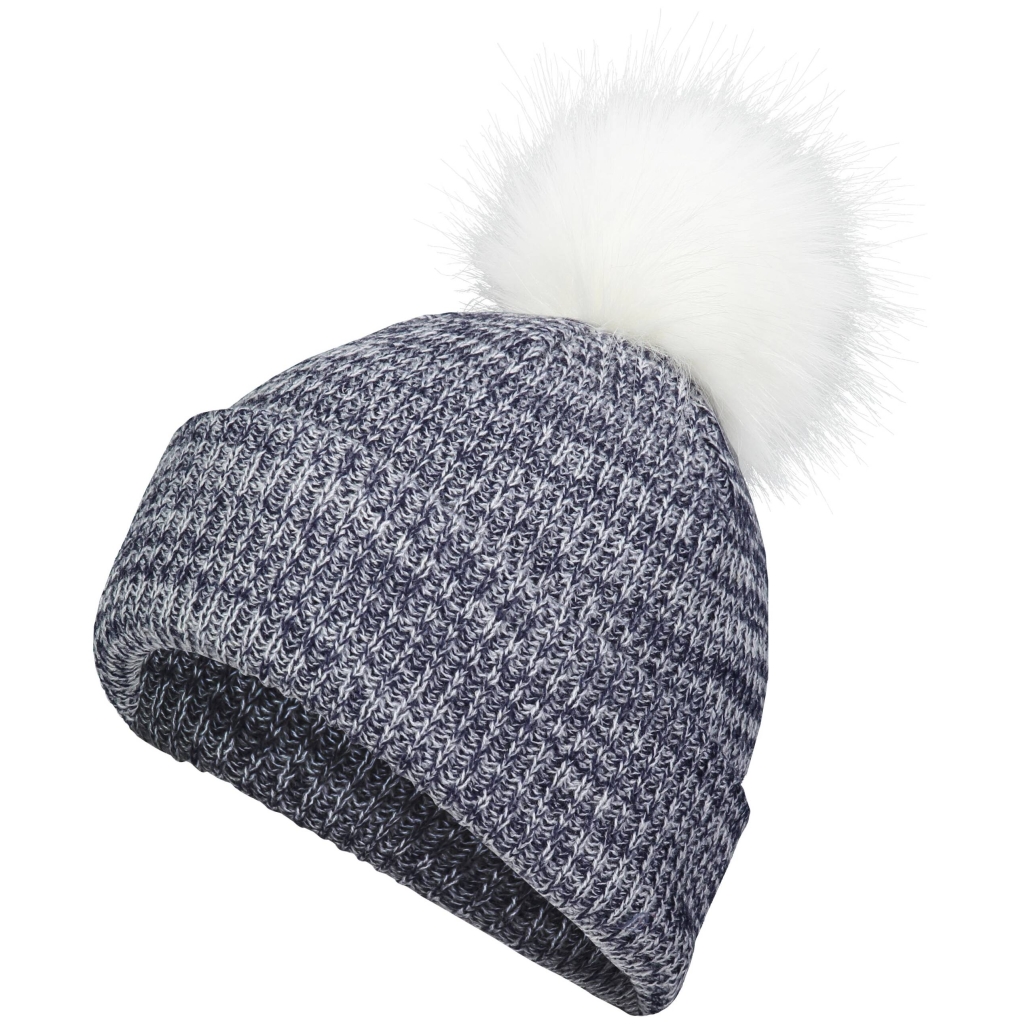 Faux Fur Pom Beanie