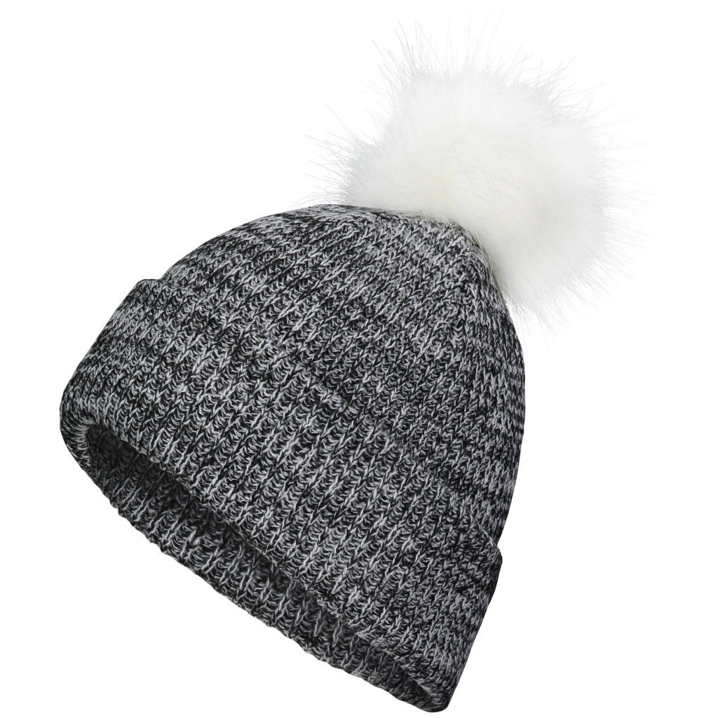 Faux Fur Pom Beanie