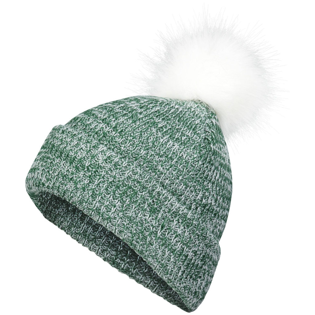 Faux Fur Pom Beanie