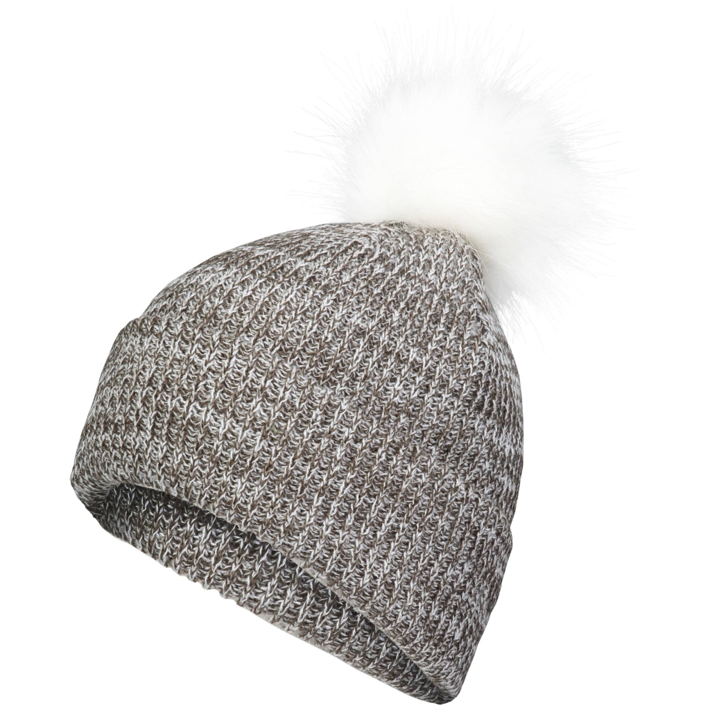 Faux Fur Pom Beanie