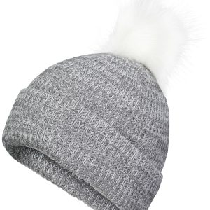 Faux Fur Pom Beanie