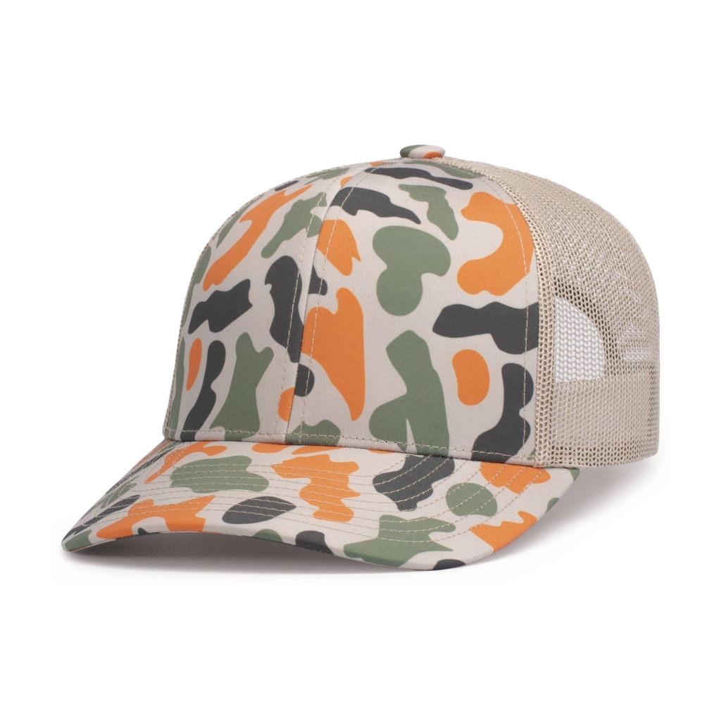 DUCK CAMO TRUCKER SNAPBACK CAP