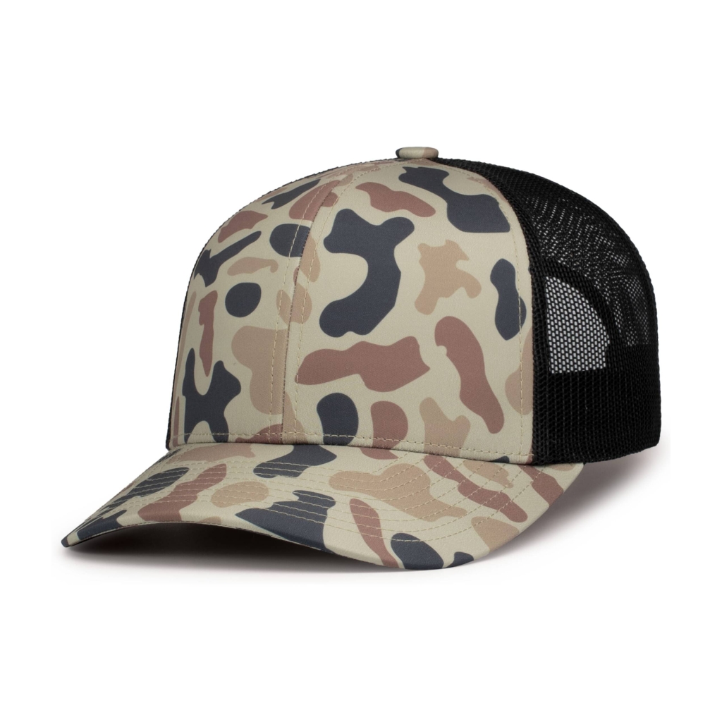 DUCK CAMO TRUCKER SNAPBACK CAP