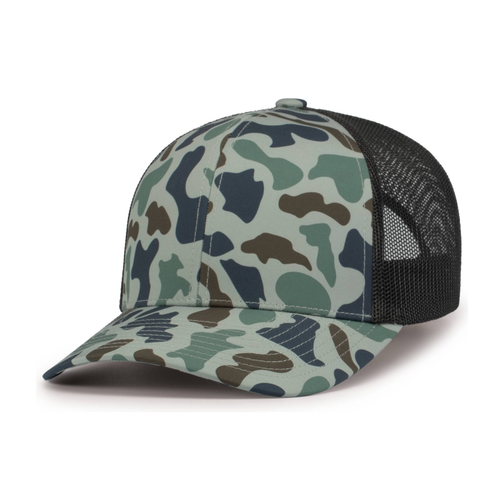 DUCK CAMO TRUCKER SNAPBACK CAP
