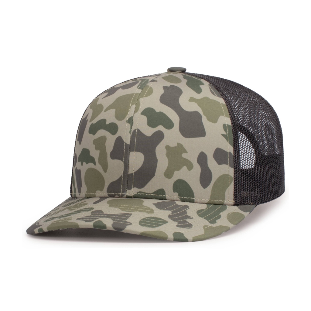 DUCK CAMO TRUCKER SNAPBACK CAP