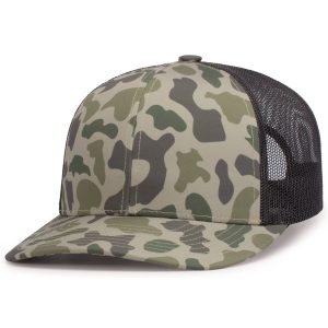 DUCK CAMO TRUCKER SNAPBACK CAP