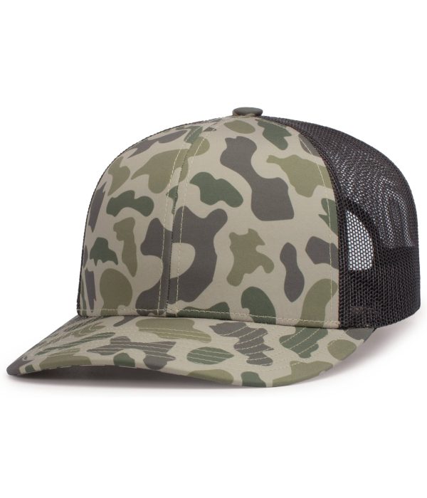 DUCK CAMO TRUCKER SNAPBACK CAP