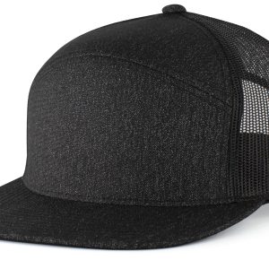 Heather 6-Panel Arch Trucker Snapback Cap
