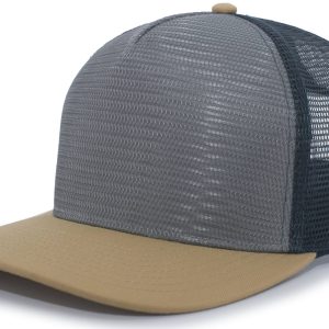 5-Panel Mesh Overlay Trucker Snapback - Image 3