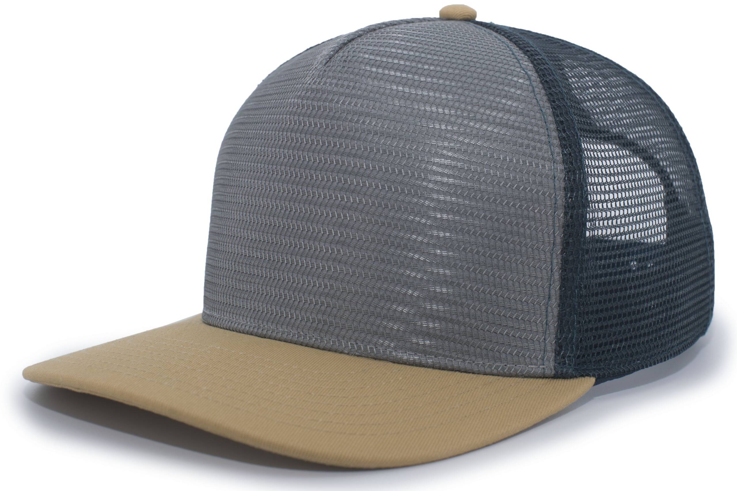 5-Panel Mesh Overlay Trucker Snapback - Image 3