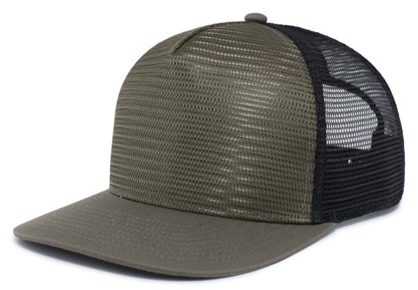 5-Panel Mesh Overlay Trucker Snapback
