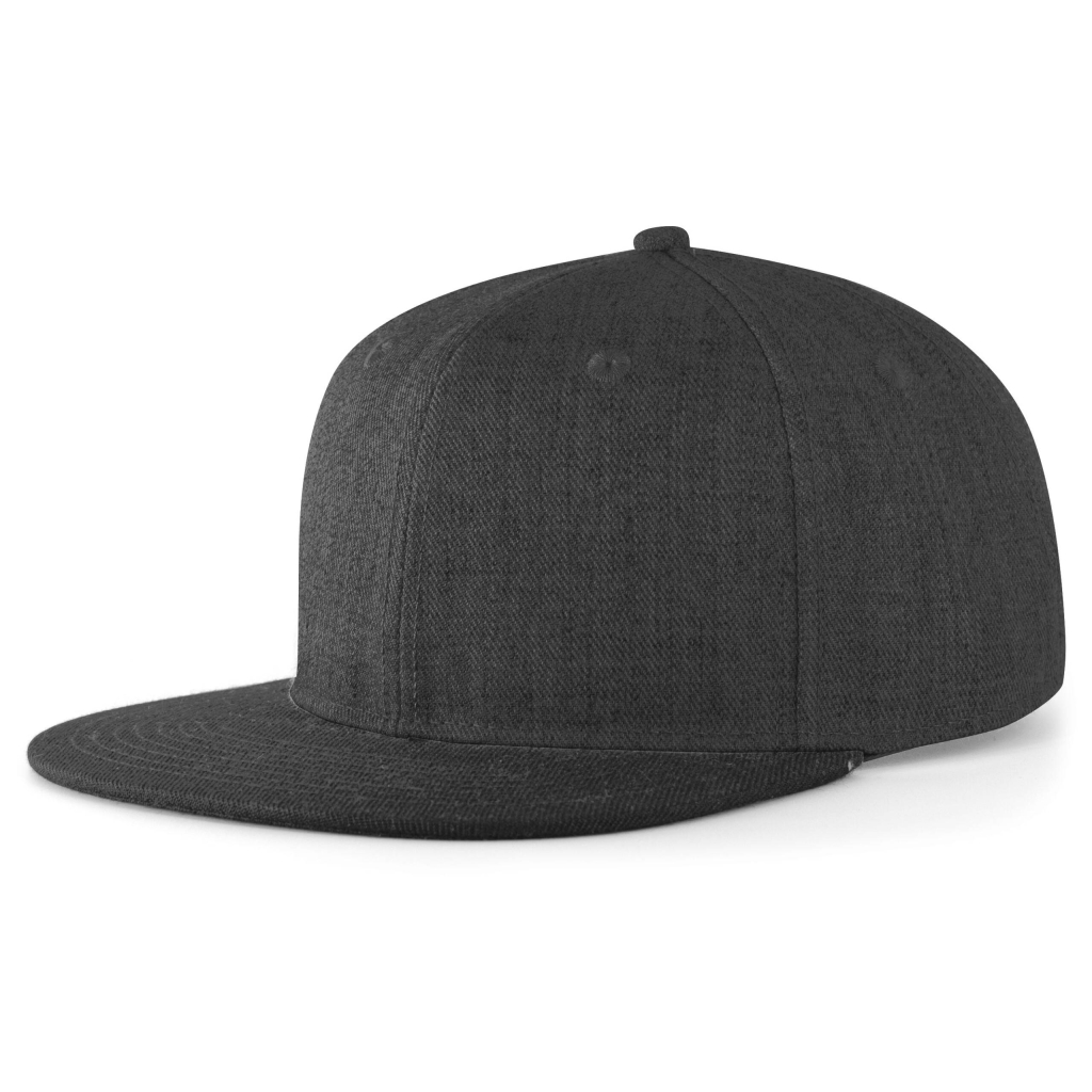 Wool Blend Heather Snapback Cap