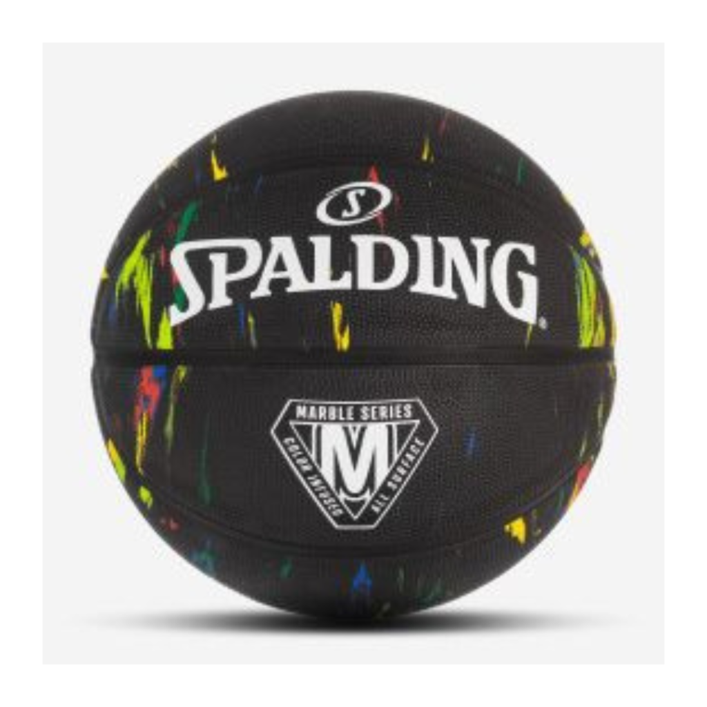 Marble Series Black Multi-Color Outdoor Basketball