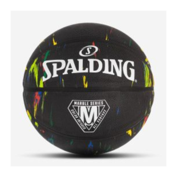 Marble Series Black Multi-⁠Color Outdoor Basketball