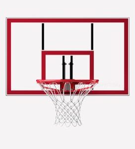 Shatter-⁠Proof Polycarbonate Backboard & Rim Combo