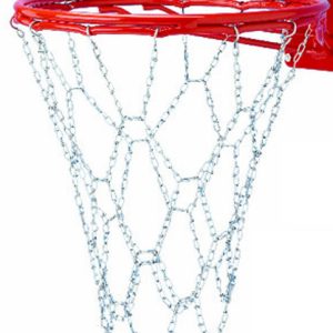 Steel Chain Basketball Net for Double Bumped-Ring Rims