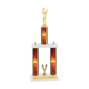 Three Column Basketball Trophy
