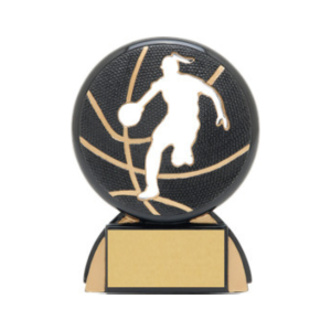 Basketball Trophy - Male Basketball Shadow Resin Award