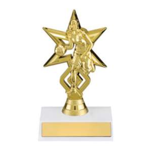Women's Gold Basketball Star Trophy