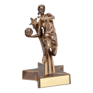 Women's Basketball Star Resin Trophy