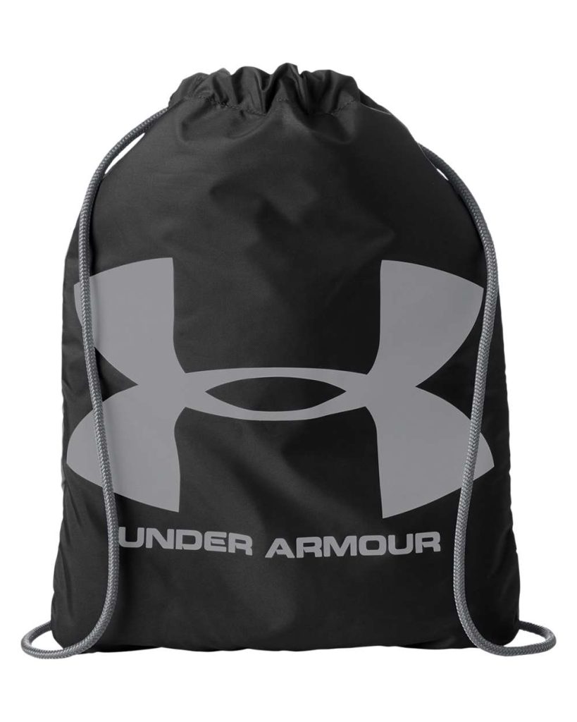 Under Armour Ozsee Sackpack Drawstring Bag - Black/Steel
