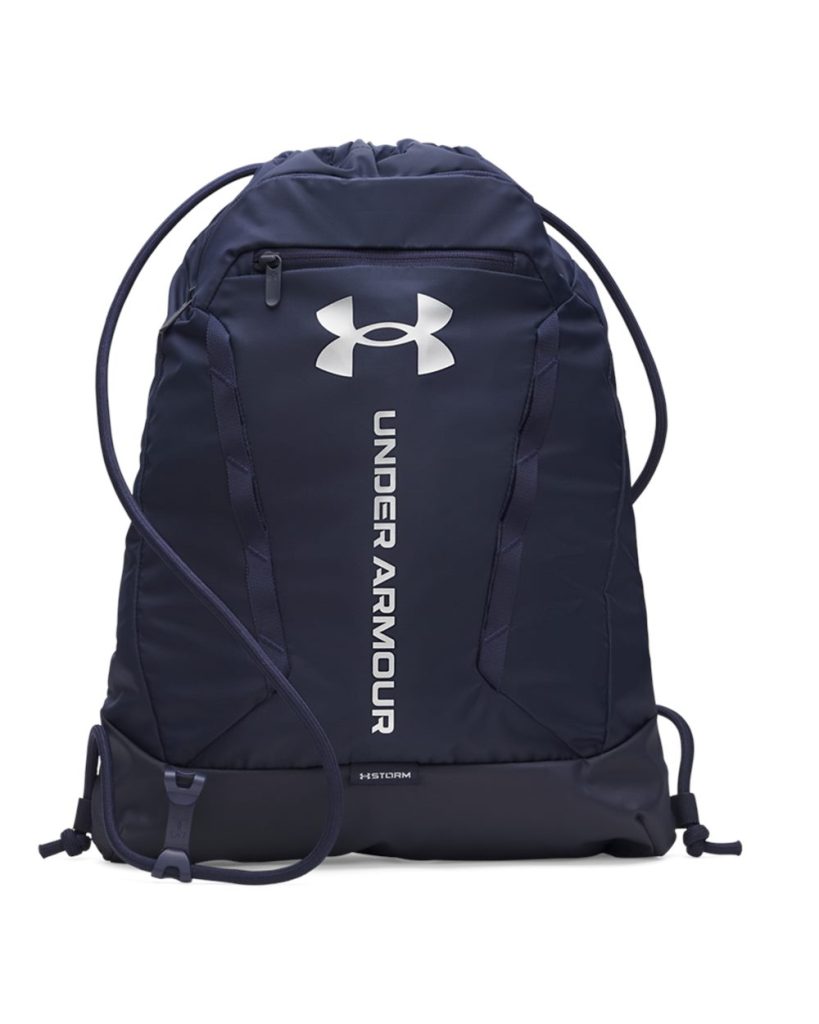 Under Armour Hustle Sackpack - Midnight Navy/Midnight Navy/Metallic Silver