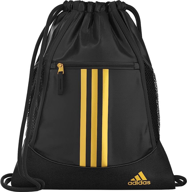 adidas Alliance II Sackpack - Black/Gold Metallic