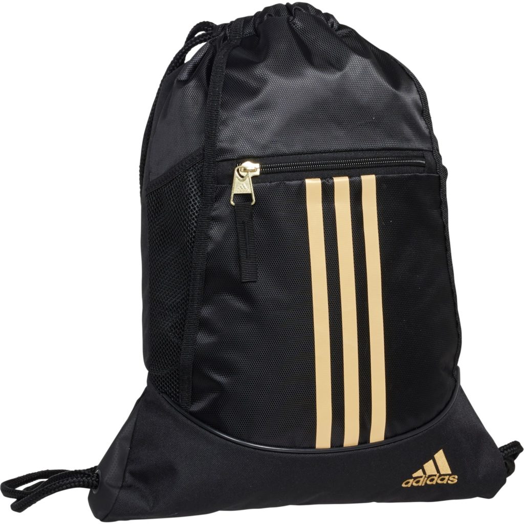 adidas Alliance II Sackpack - Black/Gold Metallic