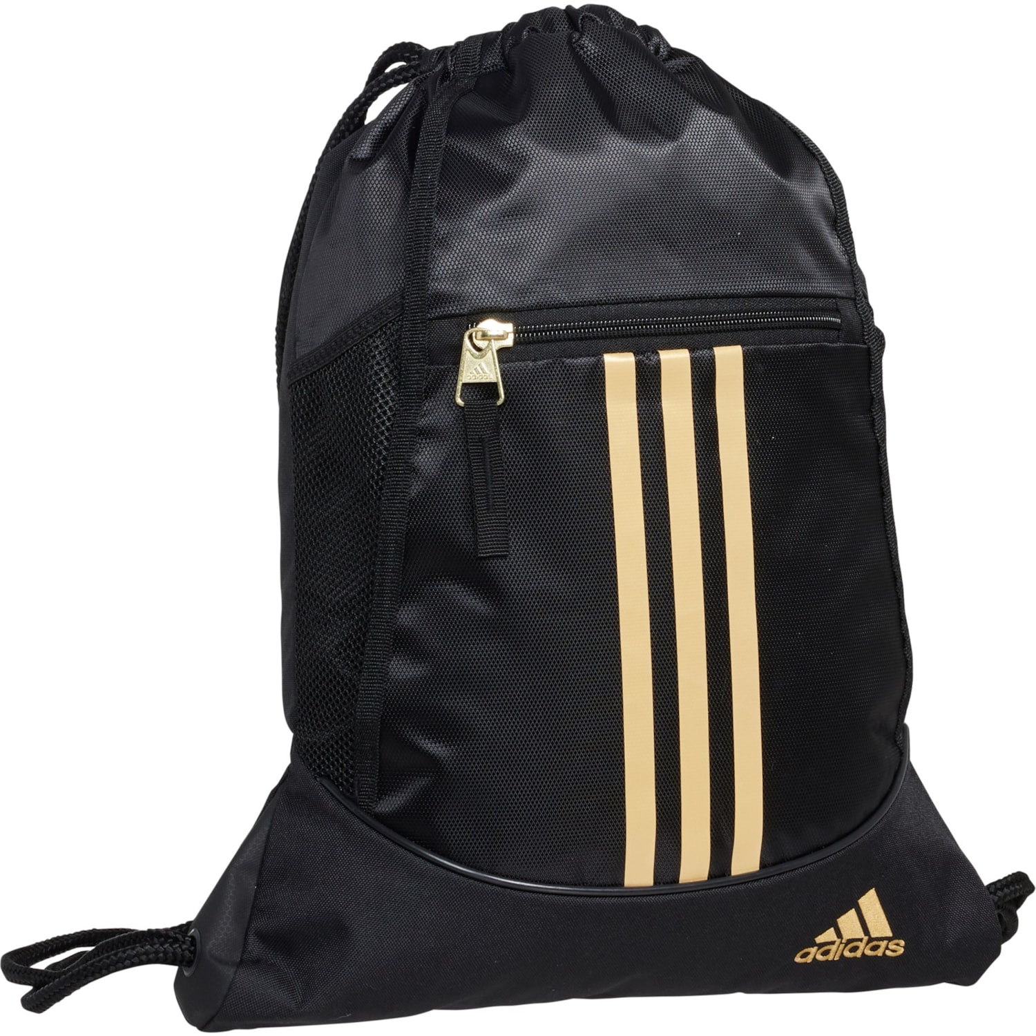adidas Alliance II Sackpack - Black/Gold Metallic - Image 2