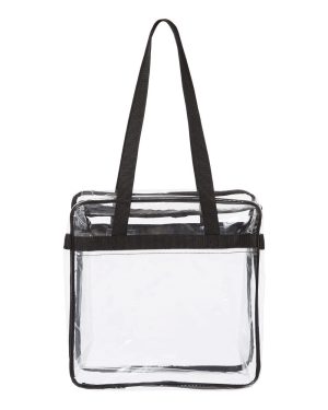 Paschal Panthers Clear Zip Tote - stadium compliant clear bag